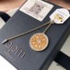 692fe69999f2d84055c8c49a APM Monaco Gold-Tone Citrus Orange Fresh Style Earrings for Women, Elegant Long Tassel Drop Earrings in Sterling Silver