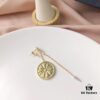 692fe69a99f2d84055c8c49b APM Monaco Gold-Tone Citrus Orange Fresh Style Earrings for Women, Elegant Long Tassel Drop Earrings in Sterling Silver