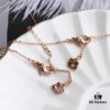692fe69e99f2d84055c8c4a1 Summer Stylish Choker – Same Style as Jiang Shuying, Swarovski Star and Moon Dual Pendant Necklace with 18K Rose Gold Plated Alloy Chain