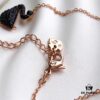 692fe6a799f2d84055c8c4ad Swarovski Black Swan Necklace, Classic Design with 18K Rose Gold Plating and Black Crystals, 38cm Chain Length