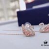 692fe6bc99f2d84055c8c4c8 Swarovski DAZZLING SWAN Romantic Swan Earrings - Fresh and Charming Pink Crystal Pendant Studs, Wearable in Multiple Ways