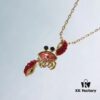 692fe6d199f2d84055c8c4e9 New Arrival Swarovski Crab Necklace 🦀️ with Movable Small Claws - Symbolizing Prosperity and Good Fortune
