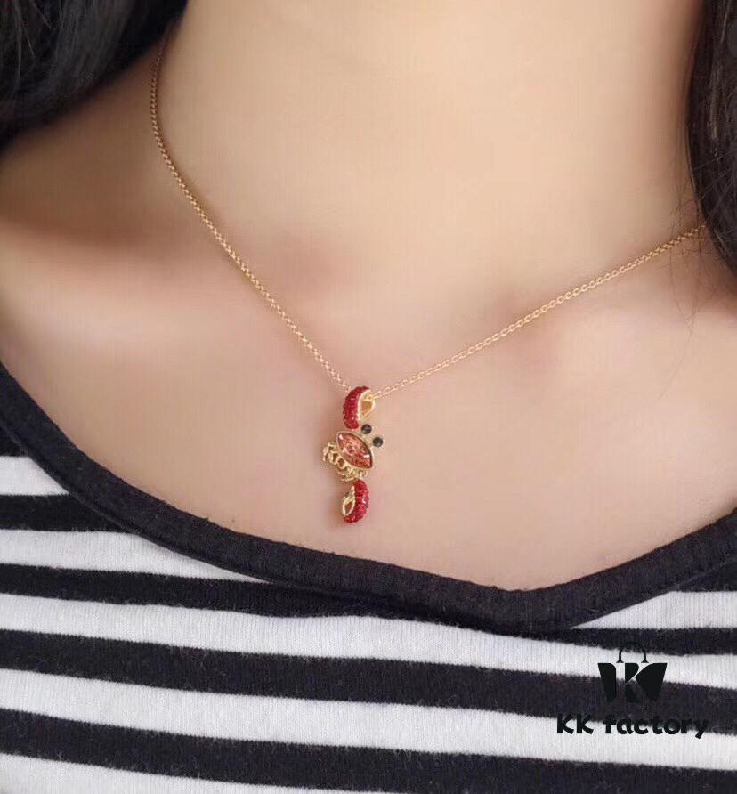 692fe6d599f2d84055c8c4f3 New Arrival Swarovski Crab Necklace 🦀️ with Movable Small Claws - Symbolizing Prosperity and Good Fortune