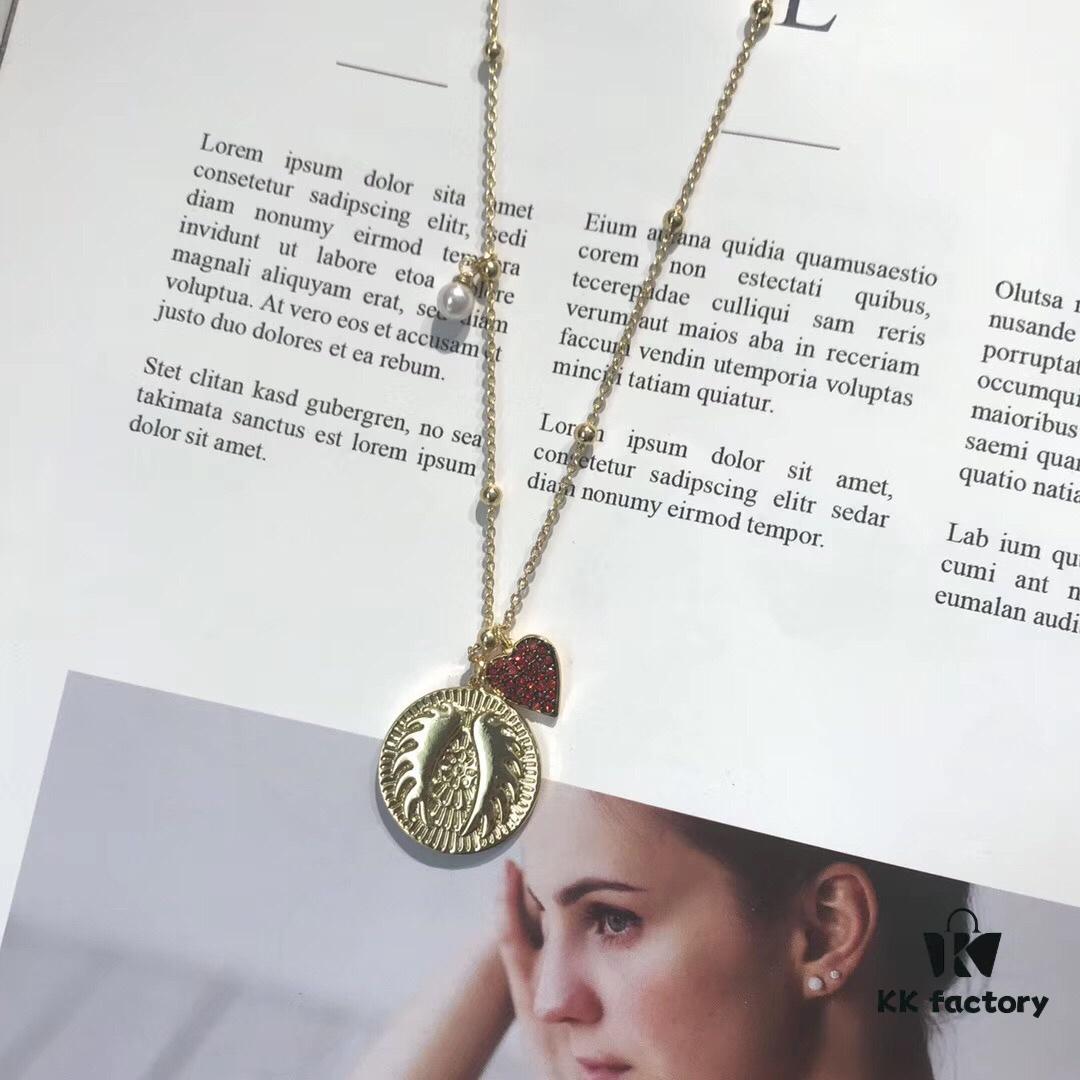 692fe6d799f2d84055c8c4f6 New Arrival Swarovski LUCKY GODDESS Romantic and Elegant Angel Wings Women's Necklace Jewelry