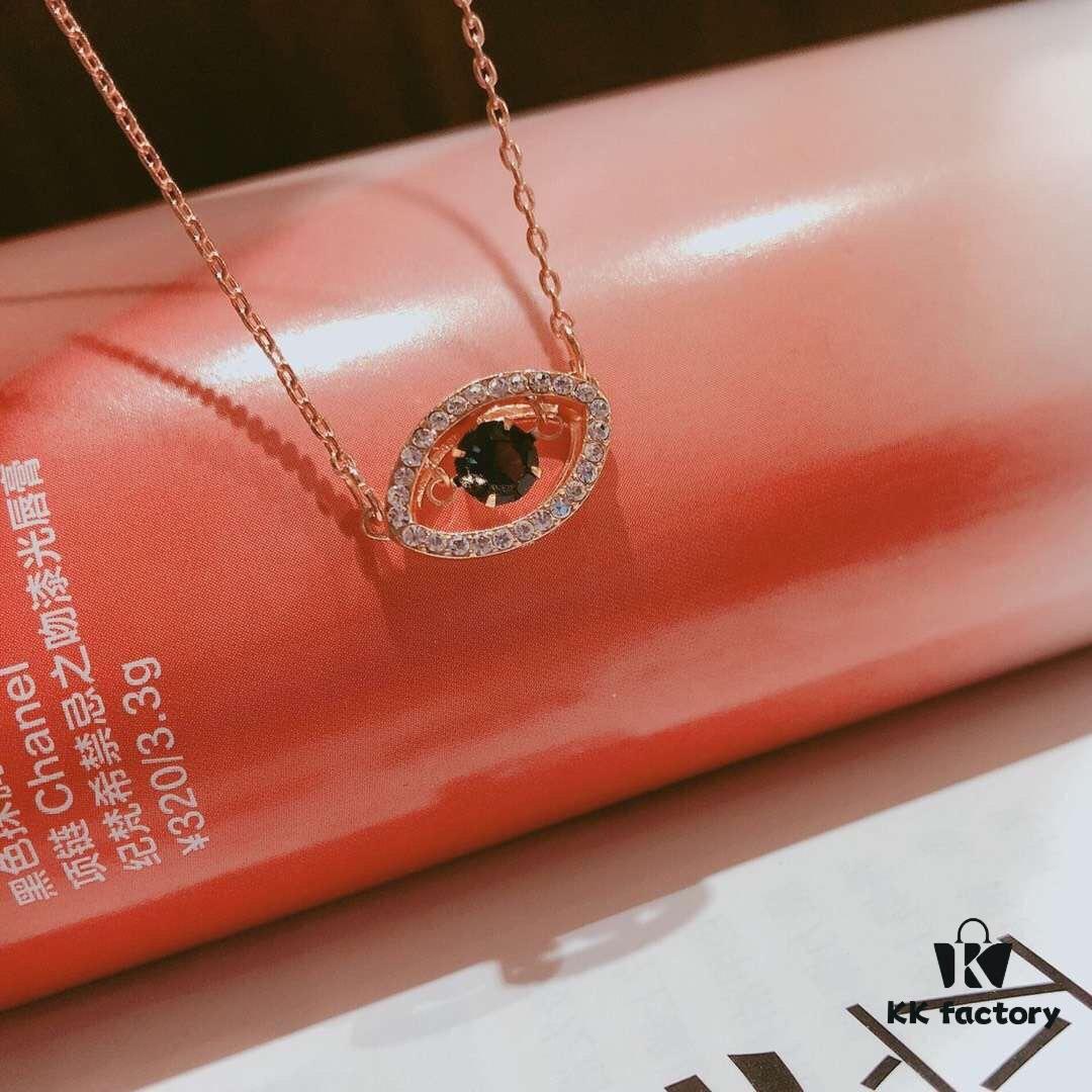 692fe6df99f2d84055c8c505 Valentine's Gift 🎁 Swarovski New Arrival Evil Eye Moving Necklace, Ward Off Bad Luck and Bring You Good Fortune! Made with authentic boutique materials, electroplated K-gold process, excellent quality! Original logo engraving! Authentic clasp!