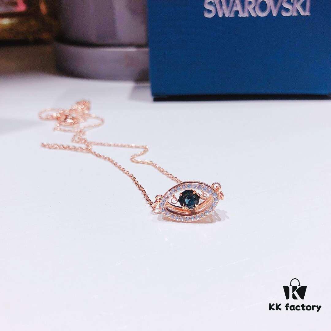 692fe6e099f2d84055c8c506 Valentine's Gift 🎁 Swarovski New Arrival Evil Eye Moving Necklace, Ward Off Bad Luck and Bring You Good Fortune! Made with authentic boutique materials, electroplated K-gold process, excellent quality! Original logo engraving! Authentic clasp!