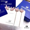 692fe6e299f2d84055c8c50b Swarovski DAZZLING SWAN Romantic Swan Earrings - Fresh and Charming Pink Crystal Pendant Studs, Wearable in Multiple Ways