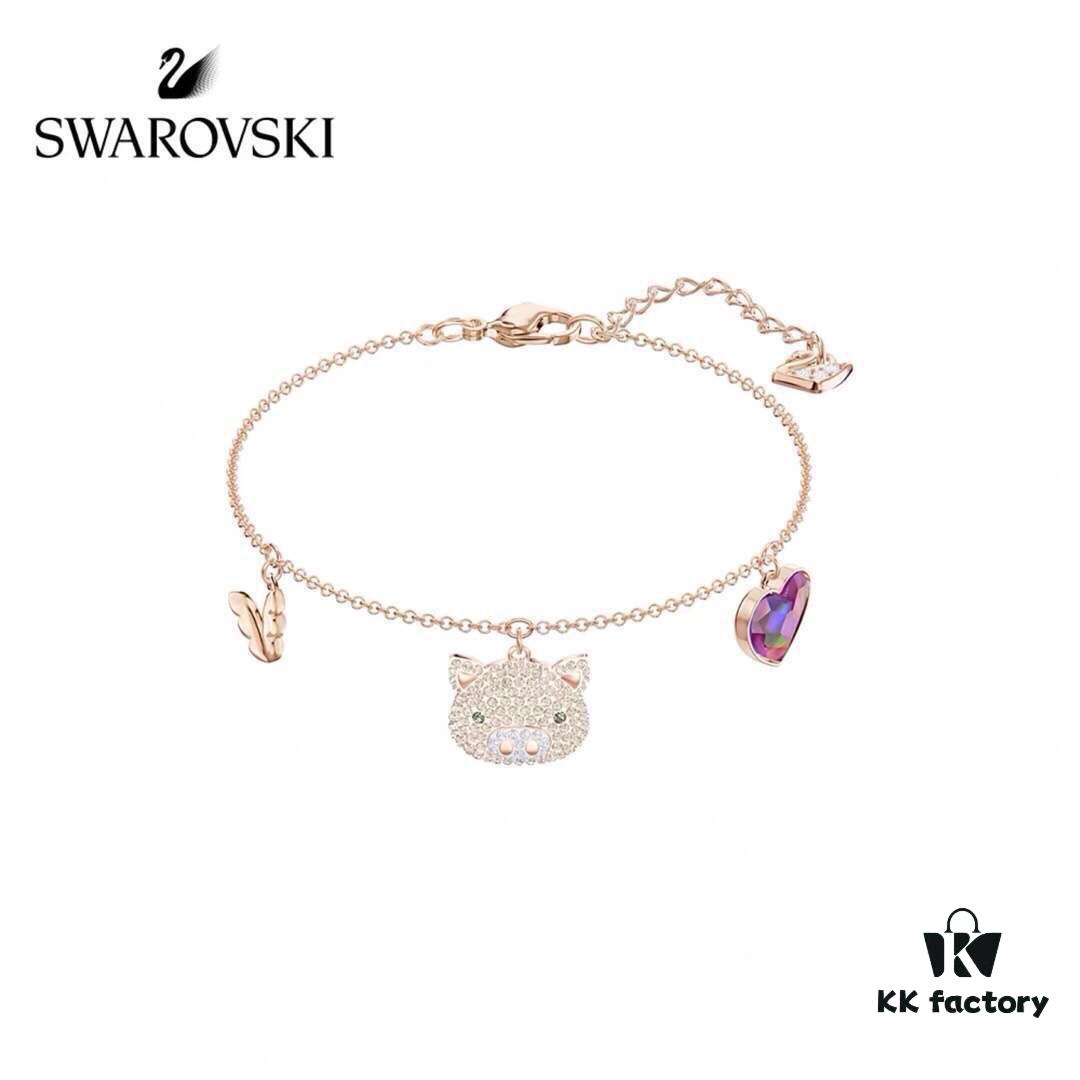 692fe6e599f2d84055c8c512 Valentine's Gift 🎁 Swarovski LITTLE PIG FLYING Cute Pig, Romantic Heart 💗 Dreamy Girl, Journey of Dreams, Sparkling Start 🔛, Rhinestone Inlay, Imported Gold-Plated Material, Original Logo Engraving!