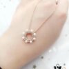 692fe6e899f2d84055c8c518 Swarovski MAJOR Elegant Lustrous Pearl Necklace with Shiny Round Crystal Design, Delicate Mother-of-Pearl Accents, Imported Gold-Plated Material, Authentic Logo Engraving