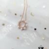 692fe6e999f2d84055c8c51c Swarovski MAJOR Elegant Lustrous Pearl Necklace with Shiny Round Crystal Design, Delicate Mother-of-Pearl Accents, Imported Gold-Plated Material, Authentic Logo Engraving