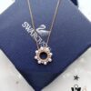 692fe6eb99f2d84055c8c51d Swarovski MAJOR Elegant Lustrous Pearl Necklace with Shiny Round Crystal Design, Delicate Mother-of-Pearl Accents, Imported Gold-Plated Material, Authentic Logo Engraving