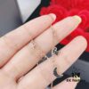 692fe6fe99f2d84055c8c54e Swarovski Crescent Moon and Star Necklace in Rose Gold Plating