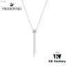 692fe6ff99f2d84055c8c550 Swarovski 2018 Y-Shaped Necklace, Twisted Knot Design Choker, Short Collar Chain – Same Style Worn by Jiang Shuying