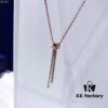 692fe70099f2d84055c8c553 Swarovski 2018 Y-Shaped Necklace, Twisted Knot Design Choker, Short Collar Chain – Same Style Worn by Jiang Shuying
