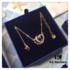 692fe70599f2d84055c8c560 Swarovski Double Heart Necklace with Love Pendant, Fashionable Collar Chain