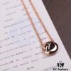 692fe70899f2d84055c8c567 Swarovski Rose Gold-Tone Plated Swan Pendant with Black Crystal Pavé