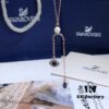 692fe70b99f2d84055c8c56c Swarovski 2018 DUO Evil Eye Y-Necklace with Blue Eyes 💙, Rose Gold Tone, Featuring Swarovski's Exclusive Pointiage® Technique