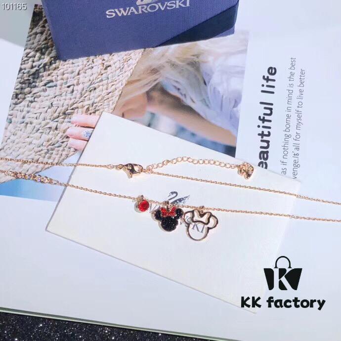692fe70d99f2d84055c8c56d Swarovski MICKEY & MINNIE Disney Mickey Mouse Cute Fashion Necklace for Women