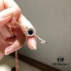 Swarovski 2018 Newest Devil's Eye Key Necklace — Gradient Blue, Original Imported Gold-Plated Material, Authentic Logo Engraving