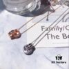 Authentic Swarovski Double Ring Necklace - New Arrival, featuring genuine materials and original lobster clasp, double ring interlocking design with Swarovski crystals, available in two colors