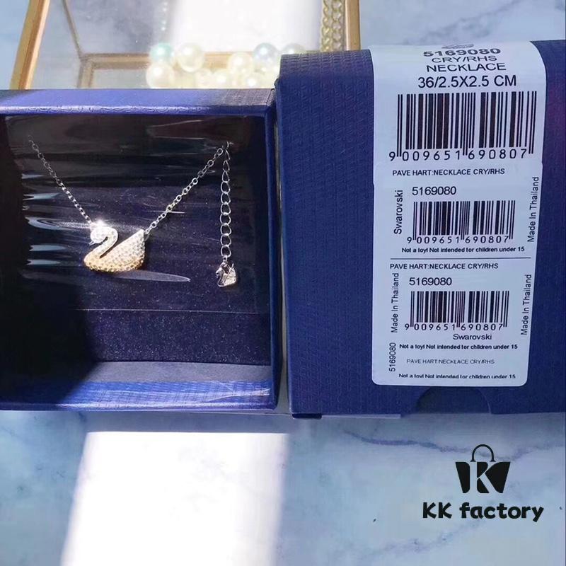 692fe71f99f2d84055c8c594 Iconic Swan Swarovski Gradient Tone Necklace New Arrival! Exquisite Pendant with Elegant White Gold-Plated Chain, Symbolizing the Graceful Charm of the Iconic Swan