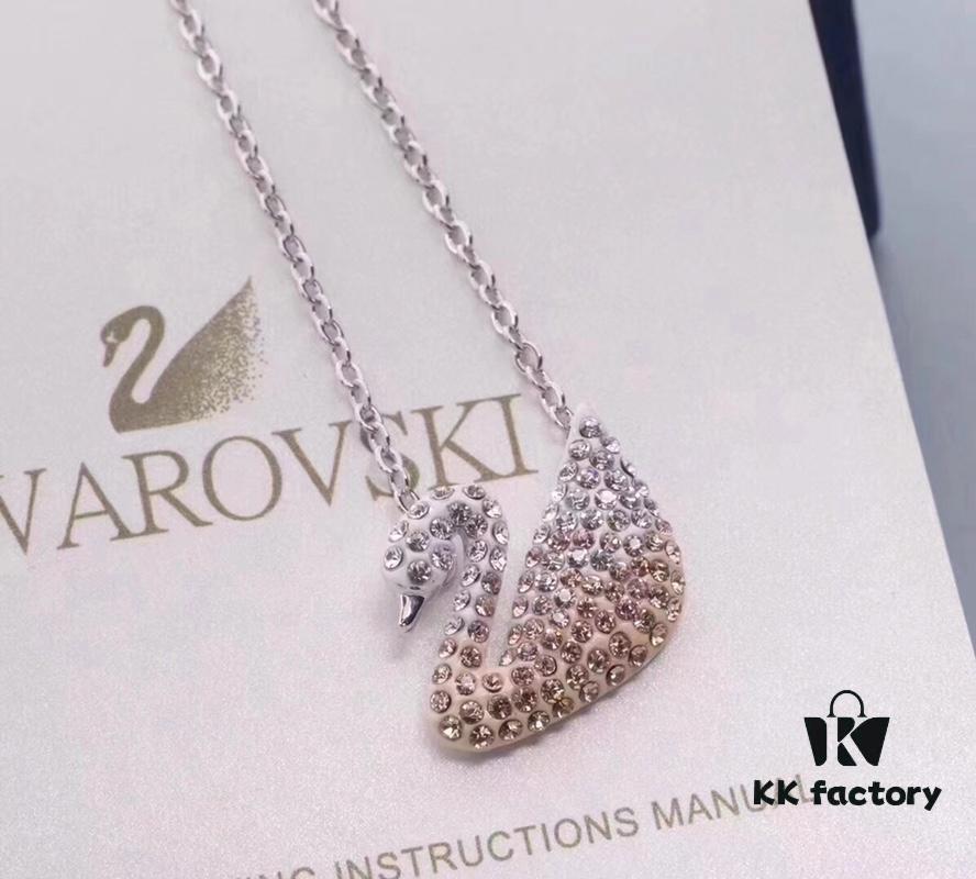 692fe72199f2d84055c8c599 Iconic Swan Swarovski Gradient Tone Necklace New Arrival! Exquisite Pendant with Elegant White Gold-Plated Chain, Symbolizing the Graceful Charm of the Iconic Swan