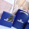 Swarovski 2017 Pendant Teddy Bear Necklace for Women's Collarbone Chain