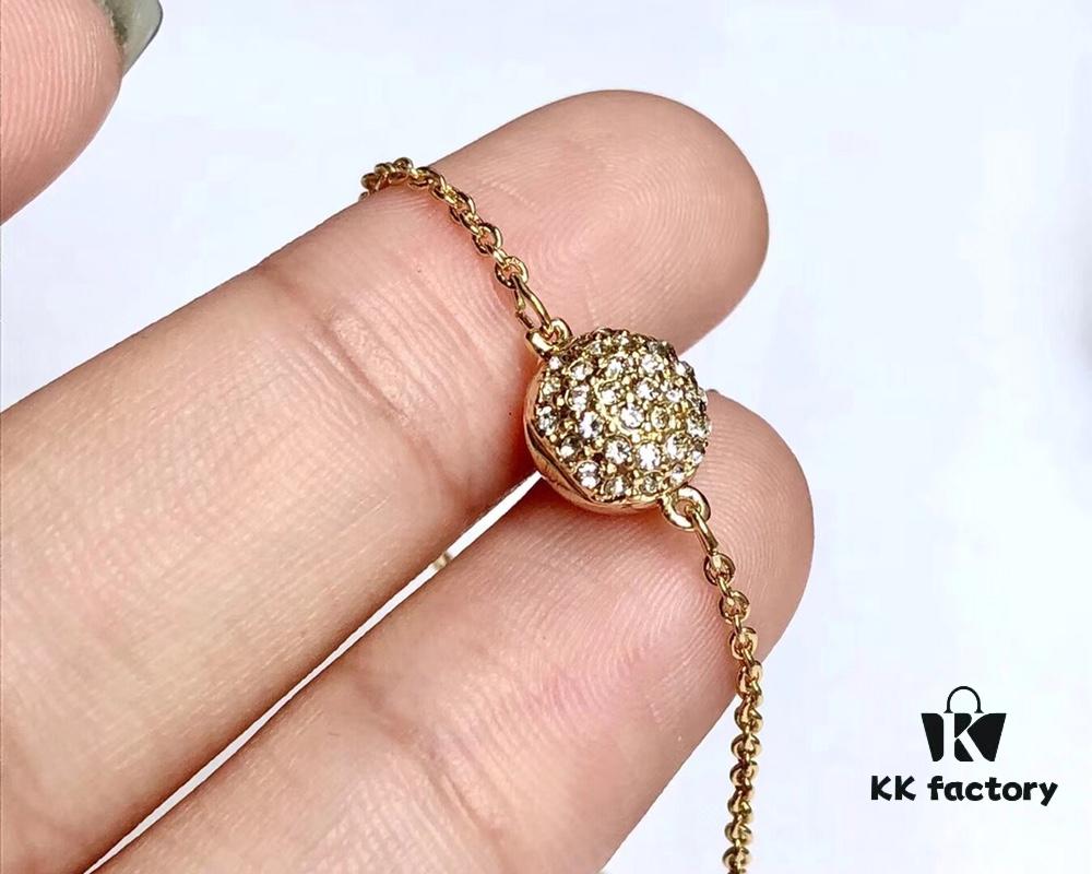 692fe72b99f2d84055c8c5ae Swarovski Lisabel Bee Bracelet in Gold-Tone Plating, 17 cm – Sparkling Bee Motif with Honeycomb Clasp