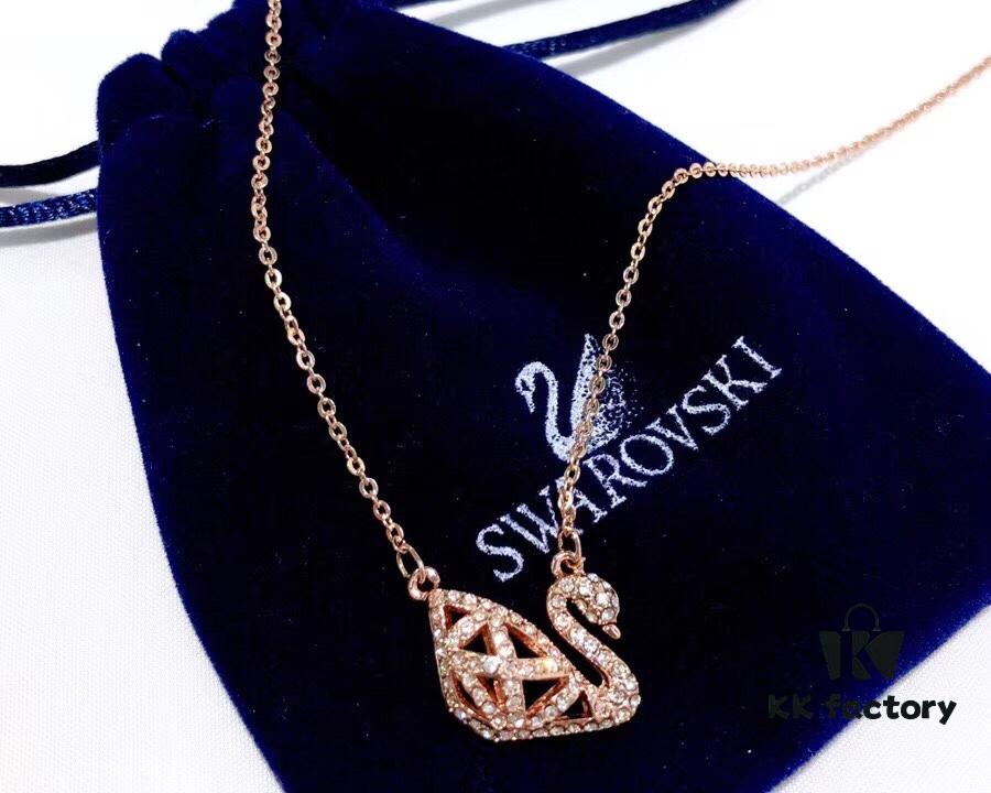 692fe73199f2d84055c8c5b9 Counter Quality! New Swarovski Fashion Hollow Black Swan Necklace for Women
