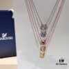 692fe73a99f2d84055c8c5cc Swarovski Dancing Heart Crystal Pendant Necklace, Collarbone Chain with Authentic Swarovski Crystal Material, 1:1 Original Packaging
