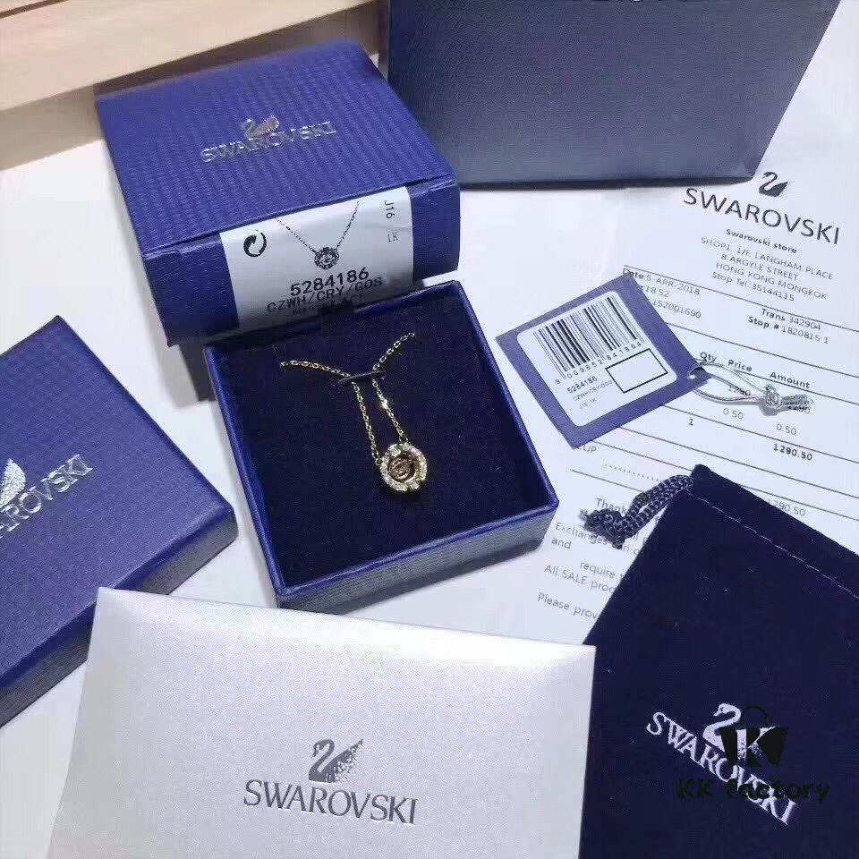 692fe73c99f2d84055c8c5cd Swarovski Dancing Heart Crystal Pendant Necklace, Collarbone Chain with Authentic Swarovski Crystal Material, 1:1 Original Packaging