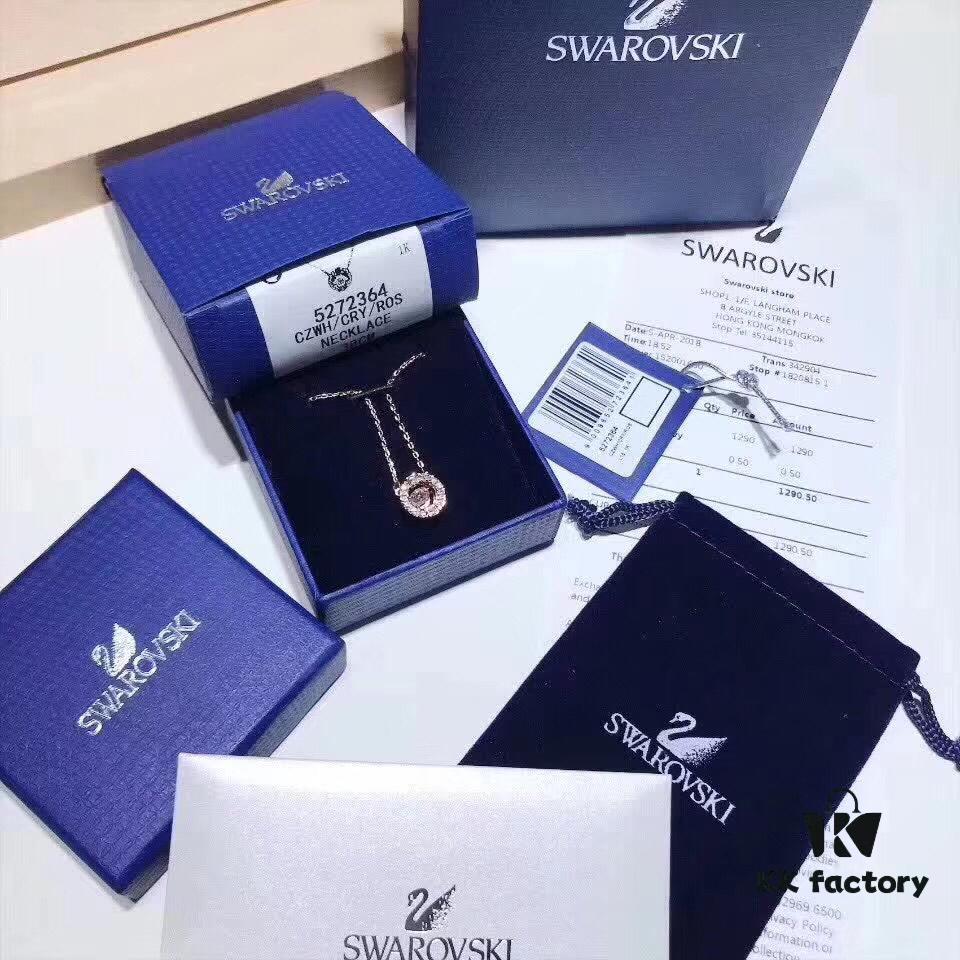 692fe73c99f2d84055c8c5cf Swarovski Dancing Heart Crystal Pendant Necklace, Collarbone Chain with Authentic Swarovski Crystal Material, 1:1 Original Packaging