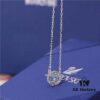 692fe74399f2d84055c8c5db SWAROVSKI Swarovski Dancing Heart Necklace, Athenian Charm, Crystal-Paved Three-Dimensional Frame with Movable Central Stone
