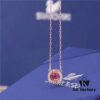 692fe74399f2d84055c8c5dd SWAROVSKI Swarovski Dancing Heart Necklace, Athenian Charm, Crystal-Paved Three-Dimensional Frame with Movable Central Stone
