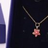 692fe74699f2d84055c8c5e2 Swarovski Pink Bloom Small Flower Collar Necklace