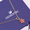 692fe74699f2d84055c8c5e3 Swarovski Pink Bloom Small Flower Collar Necklace