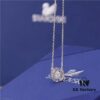 692fe74699f2d84055c8c5e4 SWAROVSKI Swarovski Dancing Heart Necklace, Athenian Charm, Crystal-Paved Three-Dimensional Frame with Movable Central Stone