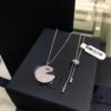 Cute APM Monaco Lightning Pac Earrings, New Rhinestone Silver Jewelry for Women, Pierced Ear Drops, Valentine's Day Recommended Style