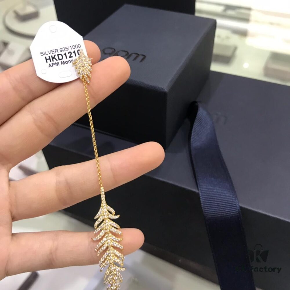 692fe77699f2d84055c8c62f Valentine's Day Recommended Style 🎋 APM Monaco Feather Long Earrings, Single-Sided Design, Celebrity-Inspired Elegant Studs, Perfect Gift for Your Girlfriend