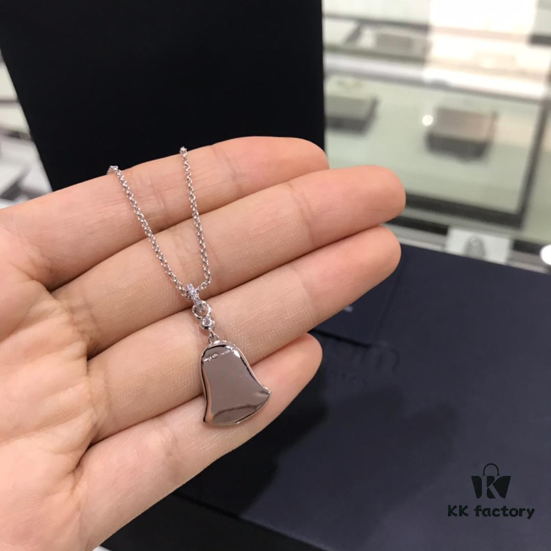 July New Arrival 🌈 APM Monaco Necklace for Women, Minimalist Elegant Fashion Bell Pendant in Silver, Summer New Delicate Collarbone Chain, Dreamy Love