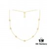 692fe79599f2d84055c8c647 APM Monaco Little Shell Necklace for Women, Colored Gold Plated Collarbone Chain, Summer New Arrival Pendant Jewelry, Retro Neck Chain, Silver Accessories, Counter Version