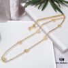 692fe79699f2d84055c8c649 APM Monaco Little Shell Necklace for Women, Colored Gold Plated Collarbone Chain, Summer New Arrival Pendant Jewelry, Retro Neck Chain, Silver Accessories, Counter Version