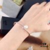692fe7a299f2d84055c8c65a APM Monaco Sterling Silver Crystal Pearl Open Bangle Bracelet, Summer New Arrival Fashion Minimalist Jewelry
