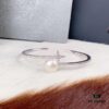692fe7a499f2d84055c8c65e APM Monaco Sterling Silver Crystal Pearl Open Bangle Bracelet, Summer New Arrival Fashion Minimalist Jewelry