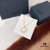 692fe7b399f2d84055c8c673 APM Monaco Gold-Tone Sterling Silver Crystal-Paved Pearl Necklace for Women, Pendant Collar Chain with Adjustable Length