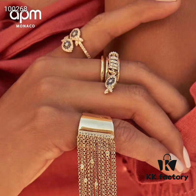 APM Monaco New Arrival Ocean Collection Little Goldfish Ring, Fun, Unique, and Cute