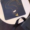 APM Monaco Silver Plated with Gold Bee Necklace with Sparkling Zircon Crystals