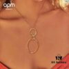 692fe7c299f2d84055c8c68e APM Monaco Necklace for Women, Collarbone Chain, French Minimalist Luxury Jewelry, Vintage Silver Pendant Necklaces
