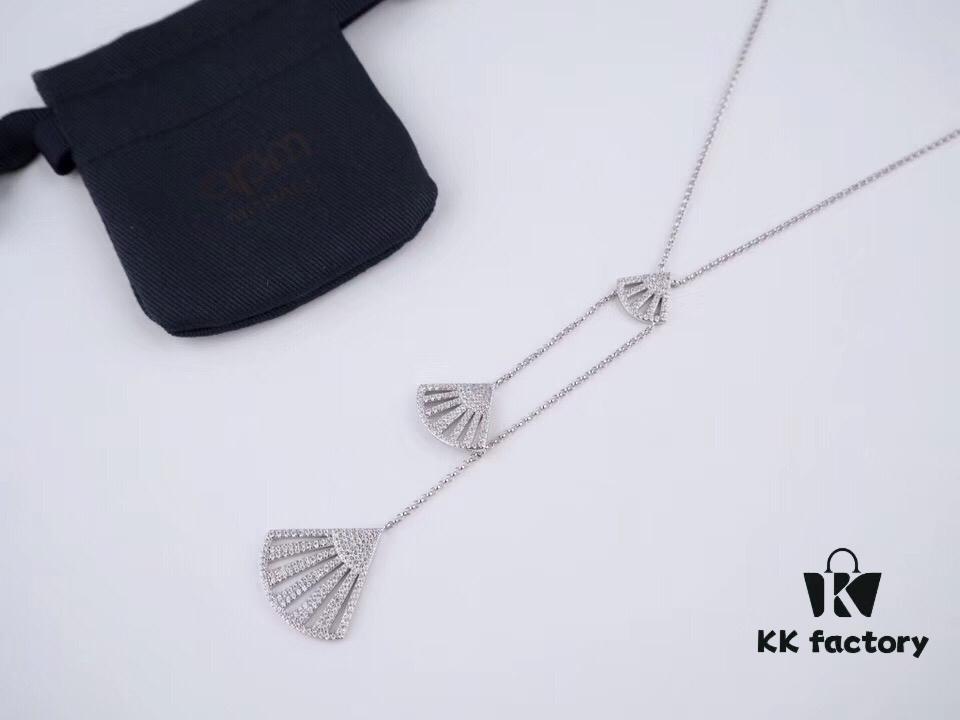 692fe7d699f2d84055c8c6af Classic Bestseller! APM FLAMENCO Series Fan-shaped Necklace, inspired by the enchanting movement of traditional palace fans, showcases a vibrant and elegant spirit