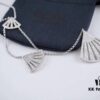 692fe7d899f2d84055c8c6b3 Classic Bestseller! APM FLAMENCO Series Fan-shaped Necklace, inspired by the enchanting movement of traditional palace fans, showcases a vibrant and elegant spirit